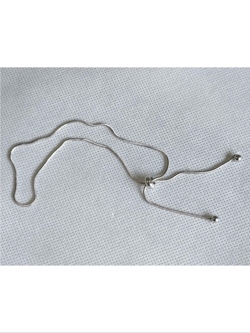 Ankle Bracelet Silver Snake Chain NWT - Picture 2 of 3